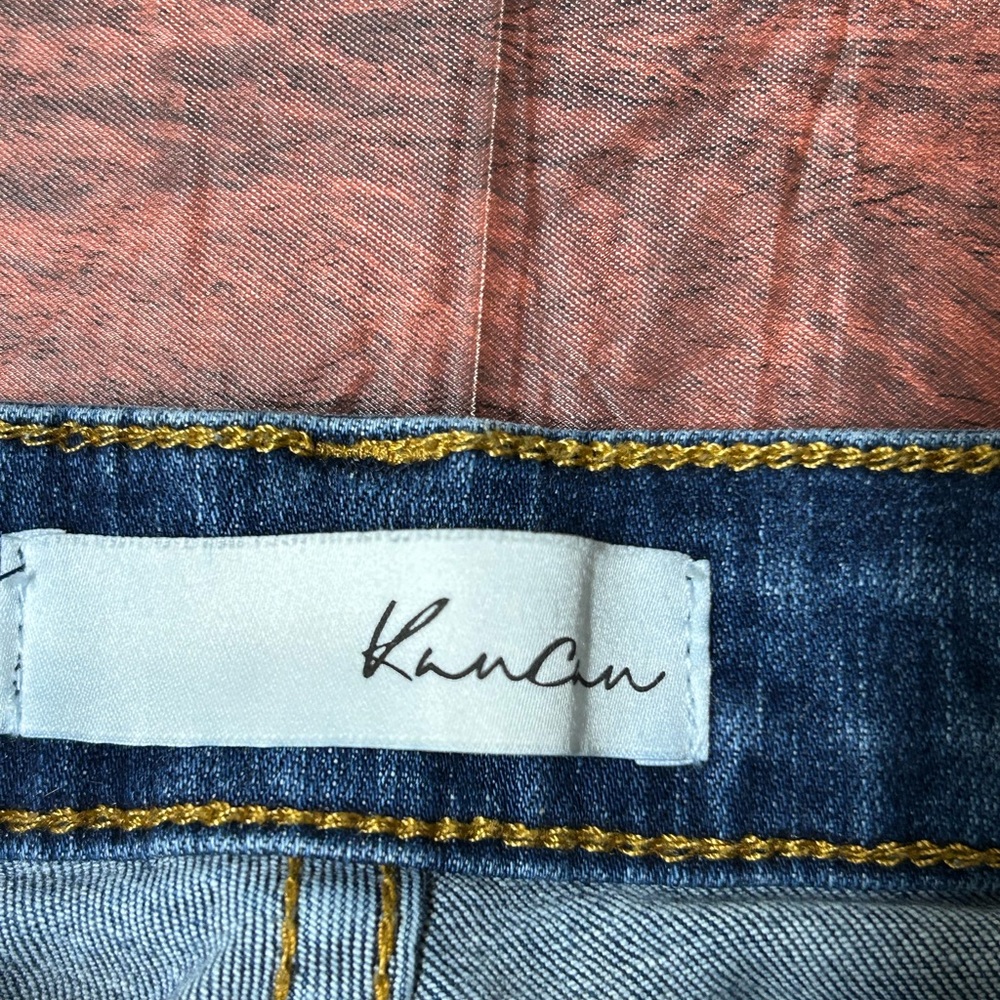 Kancan Skinny Jeans Women’s Size 5/26 Blue Distressed Chewed Hems KC5055D - Picture 3 of 8